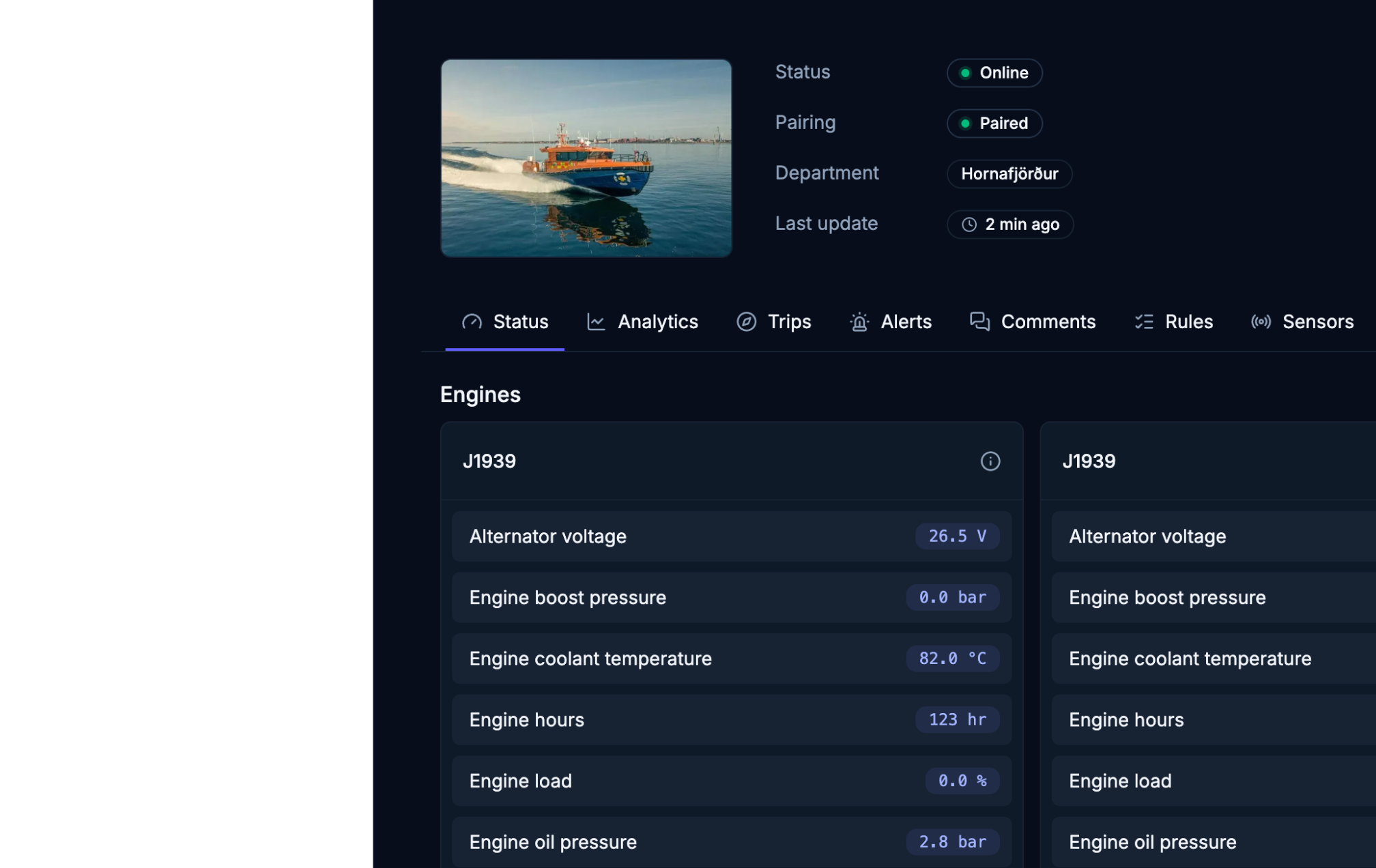 vessel profile